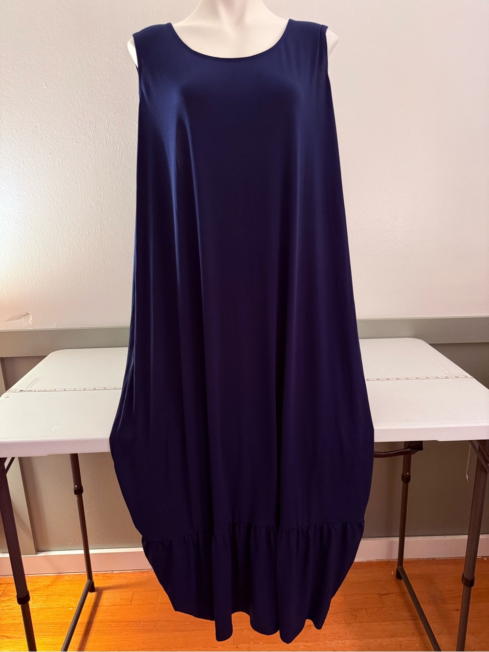Truth + Style Navy Sleeveless A-Line Maxi Dress
